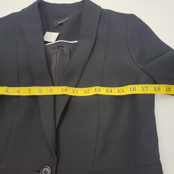 NWT Talbots Women's Professional Career One Button Black Blazer Size 2 - Picture 14 of 14
